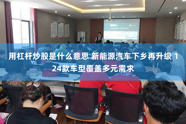 用杠杆炒股是什么意思 新能源汽车下乡再升级 124款车型覆盖多元需求