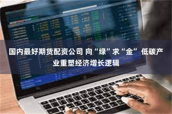 国内最好期货配资公司 向“绿”求“金” 低碳产业重塑经济增长逻辑
