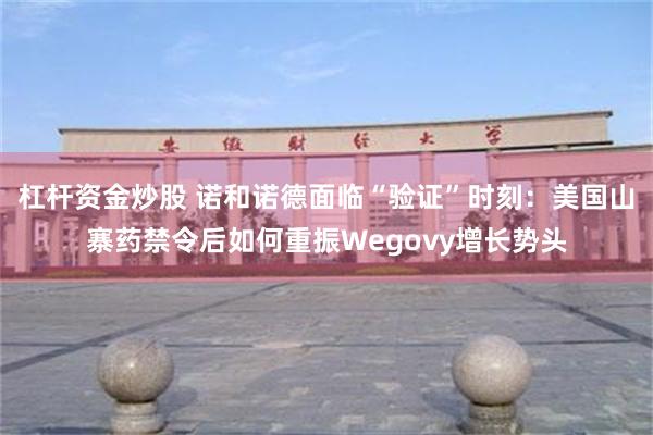 杠杆资金炒股 诺和诺德面临“验证”时刻：美国山寨药禁令后如何重振Wegovy增长势头