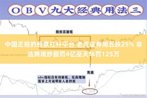 中国正规的股票杠杆平台 老虎证券周五跌25% 非法跨境炒股罚4亿巫天华罚125万