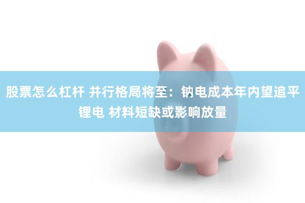 股票怎么杠杆 并行格局将至：钠电成本年内望追平锂电 材料短缺或影响放量
