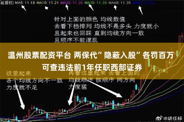 温州股票配资平台 两保代”隐蔽入股”各罚百万 可查违法前1年任职西部证券