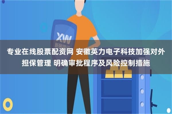 专业在线股票配资网 安徽英力电子科技加强对外担保管理 明确审批程序及风险控制措施