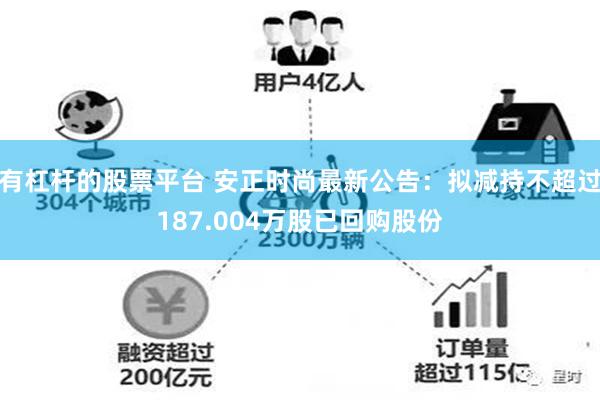 有杠杆的股票平台 安正时尚最新公告：拟减持不超过187.004万股已回购股份