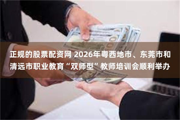 正规的股票配资网 2026年粤西地市、东莞市和清远市职业教育“双师型”教师培训会顺利举办