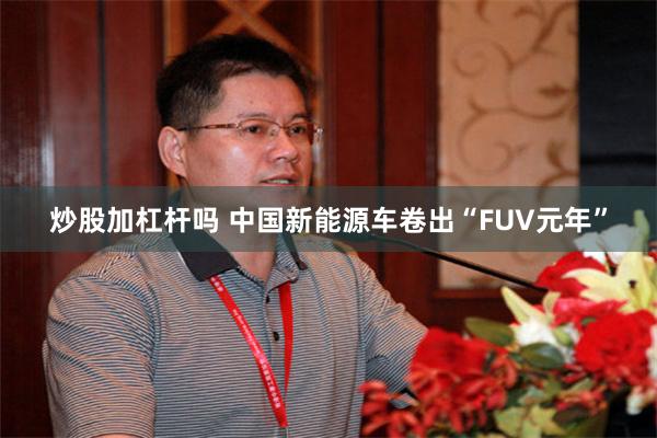 炒股加杠杆吗 中国新能源车卷出“FUV元年”