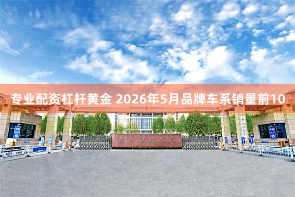 专业配资杠杆黄金 2026年5月品牌车系销量前10