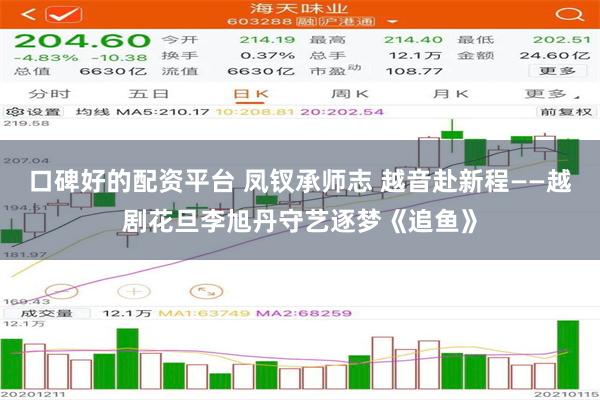 口碑好的配资平台 凤钗承师志 越音赴新程——越剧花旦李旭丹守艺逐梦《追鱼》